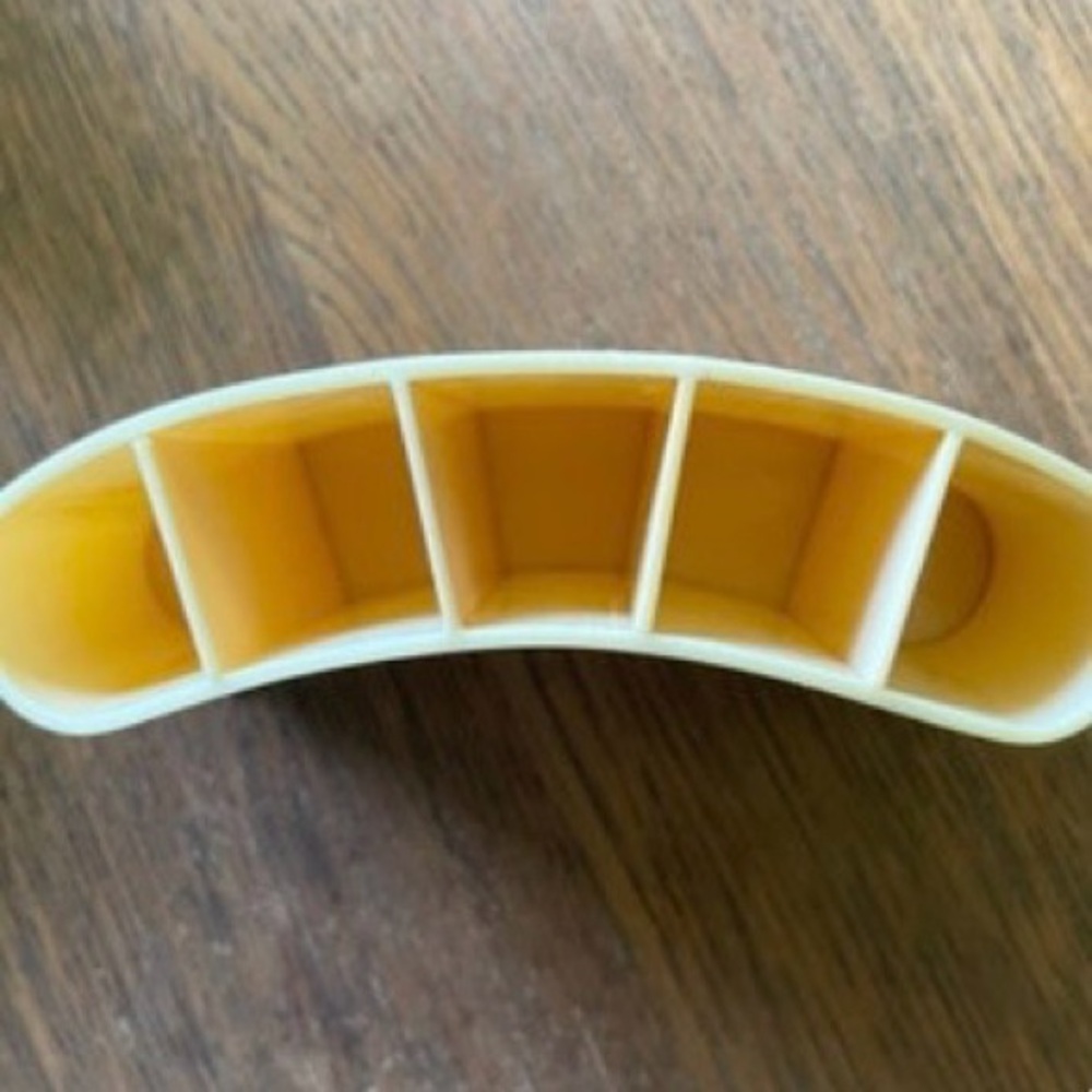 VINTAGE Deco Celluloid Dresser Set - Container, Hair Receiver and Lipstick Caddy - Picture 8 of 8